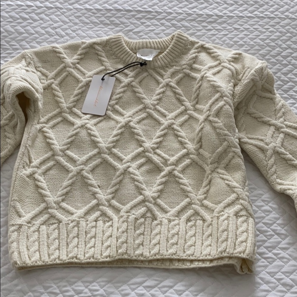 Brand new tags on Line and dot cream sweater XS